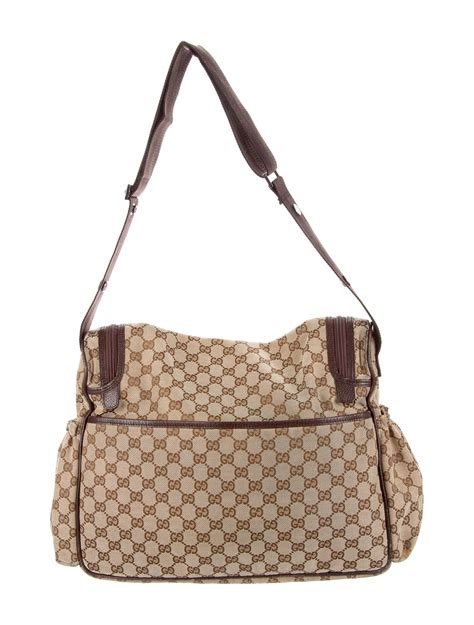 gucci baby original gg canvas diaper bag|authentic Gucci diaper bag.